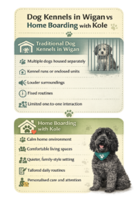 Dog Kennels in Wigan vs Home Boarding Comparison – Pet Getaway